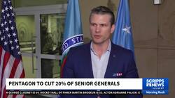 Pete Hegseth directs military to cut one fifth of its four-star general officers News Clip