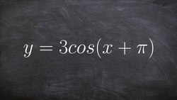 Graphing a Cosine Function with a Horizontal Shift Instructional Video