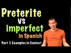 02 Spanish Lesson - preterite vs imperfect (part 1) Instructional Video