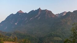 Mountains at Dusk, Doi Luang Chiang Dao, Time-lapse Video Stock Footage