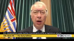 B.C. Conservative leader battles internal party strife as legislature returns News Clip