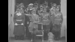 Scenes of Hitler's rise to power and Germany's preparation for war News Clip