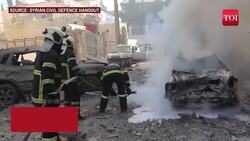 Moment Putin-Backed Warplanes Ravage Syrian Rebels; Civilians Climb Onto an Abandoned Tank | Watch News Clip