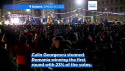 Thousands of Romanians stage pro-Europe rally days ahead of presidential runoff News Clip