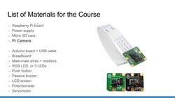 Raspberry Pi and Arduino - Go to The Next Level - List of Materials for This Course Instructional Video