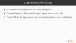 Multi-Paradigm Programming with Modern C++ - Manipulating Data Instructional Video