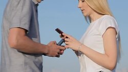 Collision of a guy and a girl Stock Footage