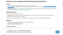 Python for Data Analysis: Step-By-Step with Projects - NBA Games Project Overview Instructional Video