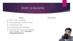 Full Stack Web Development MASTERY Course - Novice to Expert - Static Versus Dynamic Websites Instructional Video