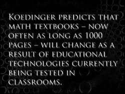 Math Textbooks in the Future Instructional Video