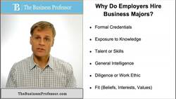 Employers Prefer Business Majors Instructional Video