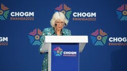 CHOGM Camilla speech on tackling Violence Against Women News Clip