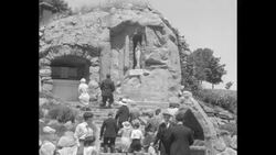 Toronto Catholics visit Martyrs' Shrine at Ft. Ste. Marie, Midland, Ontario, Canada News Clip