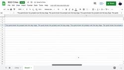Google Sheets Fundamentals - Text-Wrap and Rotation Instructional Video