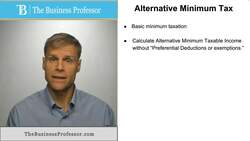 Alternative minimum taxes Instructional Video