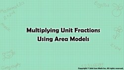 Multiplying Unit Fractions Using Area Models Instructional Video