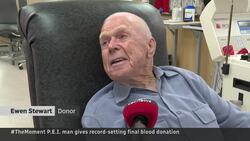#TheMoment a 90-year-old P.E.I. man gave 1,162nd blood donation News Clip