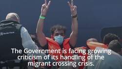 Priti Patel in Dover as Government face criticism over migrant crossing crisis News Clip