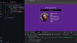 Modern JavaScript from the Beginning - Second Edition - Random User Mini-Project Instructional Video