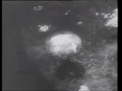 Atomic bomb dropped on Hiroshima, 1945 Stock Footage