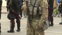 CLEAN : National Guard deployed to Minneapolis stand guard after violent protests overnight News Clip