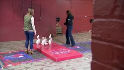 Discover fun and games like football bowling at The Zone at Clemson in Middletown News Clip