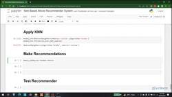 Recommender Systems with Machine Learning - KNN Implementation-2 Instructional Video