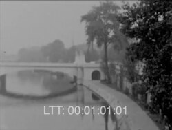 Paris 1950s BW & Col Stock Footage