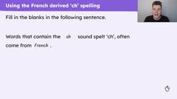 French derived spelling: 'ch' (sh) Instructional Video