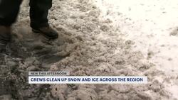 Thunderbolt 12: Snow, sleet, freezing rain create slippery road conditions News Clip