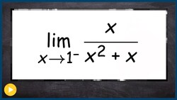 Evaluate the left hand limit of a rational function Instructional Video