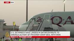 Five Americans land in Doha after release in US-Iran prisoner swap News Clip