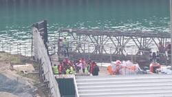 Suspected migrants arrive at Dover News Clip