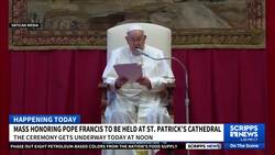 Mass honoring the late Pope Francis held at St. Patrick's Cathedral in NYC News Clip