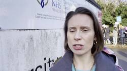Nurses at University Hospital of Wales stage walkout News Clip