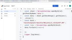 Google Apps Script - Exercise Coding Projects - Final Project Create Doc as PDF and Email to Sheet Data Email Address Instructional Video