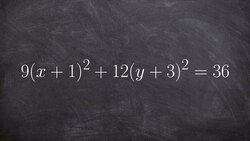 Graph an ellipse and determine the foci, vertices, co vertices and center Instructional Video