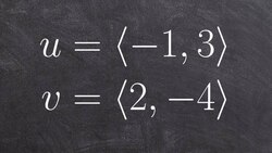 Applying the dot product between two vectors with a scalar Instructional Video