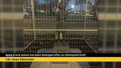 Anne Frank statue has been damaged after an attempted theft News Clip