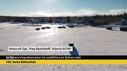 RCMP warning about poor ice conditions on Sylvan Lake News Clip