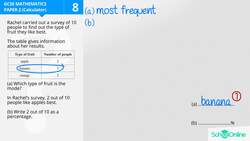 GCSE Secondary Maths Age 13-17 - Probability & Statistics: Mode and Pie Chart - Explained Instructional Video