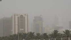 CLEAN : Sandstorm engulfs Bahraini capital Manama News Clip