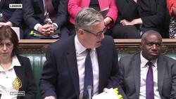 Protesters gather outside UK parliament demanding full arms embargo, sanctions on Israel News Clip