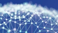 4K Abstract Network Landscape. Stock Footage