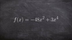 Solving a Polynomial by Factoring to Find Zeros & Determine Multiplicity Instructional Video