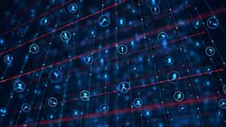 Sports icon background(loopable) Stock Footage