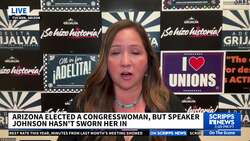 Arizona elected a Congresswoman, but Speaker Johnson hasn't sworn her in News Clip