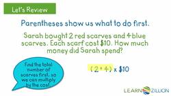 Describing the Relationship Between Expressions Using Parentheses Instructional Video