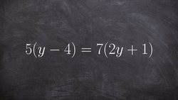 Solving an equation with distributive property on both sides Instructional Video