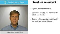 Operations Management Instructional Video